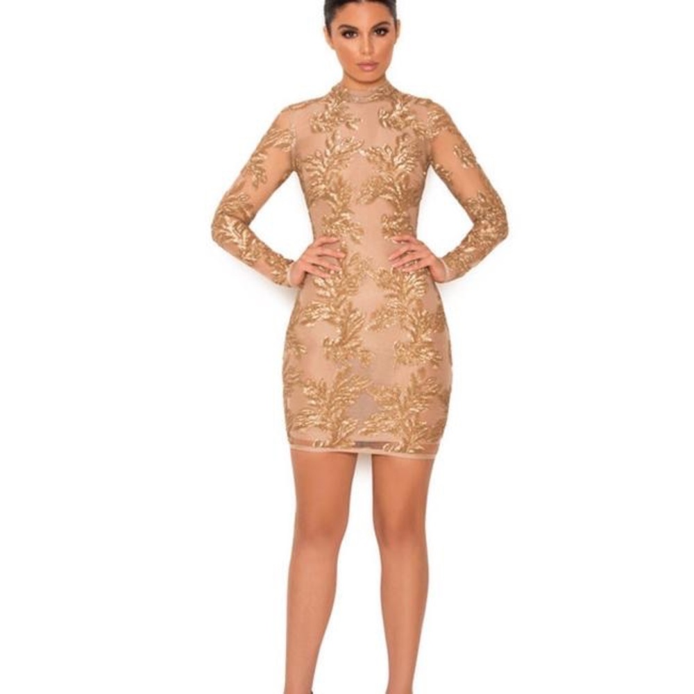 House of CB gold dress